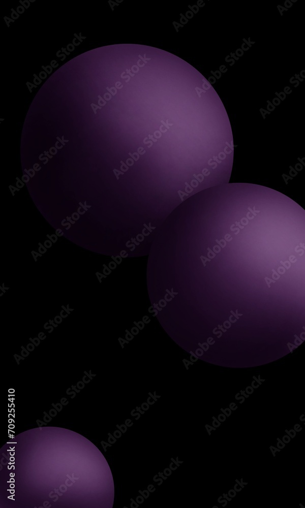 Abstract background with purple 3d balls Abstract background with purple 3d balls