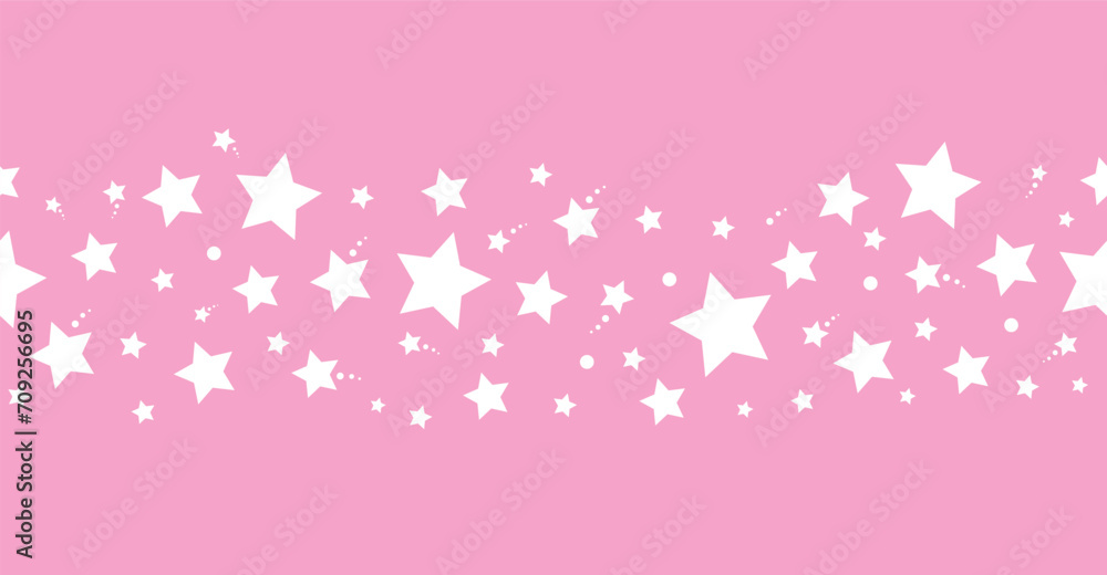 Striped pattern with a star. Pink texture Seamless vector stripes.Fabric for wrapping wallpaper. Textile sample. Abstract geometric background. bright pink simple design. barbie style