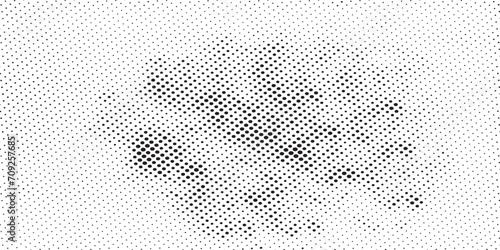 Abstract halftone wave dotted background. Futuristic twisted grunge pattern, dot, circles. Vector modern optical pop art texture for posters.