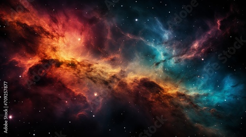 Celestial ballet  galaxies, nebulae, comets, stars in cosmic harmony, bathed in distant starlight © Ilja