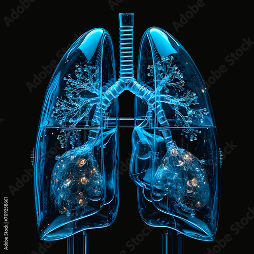 Représentation de poumons photo