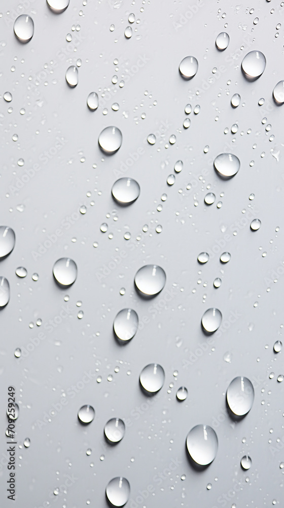 Water drops on a white background Water drops on a white background