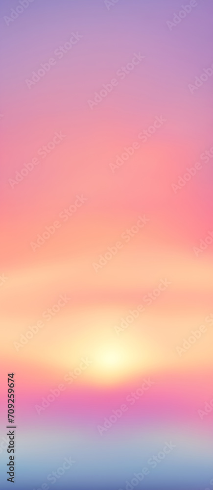 Soft Sunset Nature Gradient Graphic Banner Design Colorful Bookmark Digital Card Background Website Template