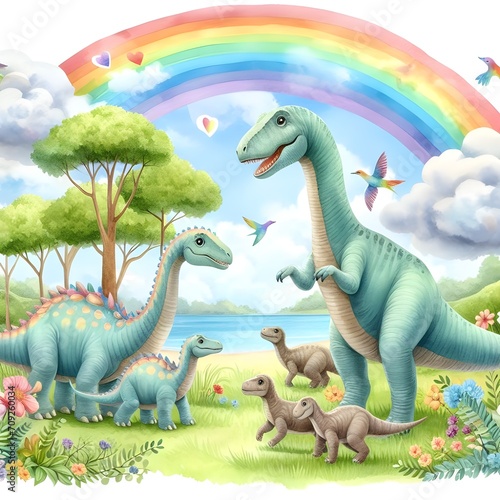 Happy little Dinosaurs bronto. 
