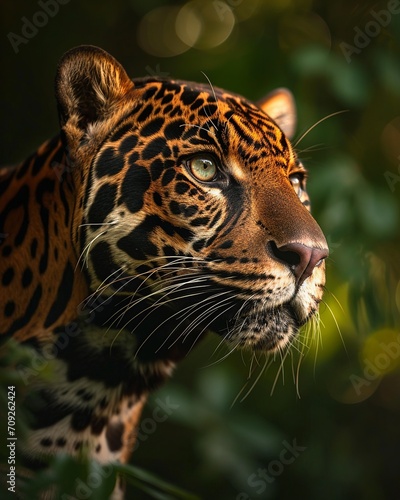 Jaguar in Natural Habitat under Daylight  