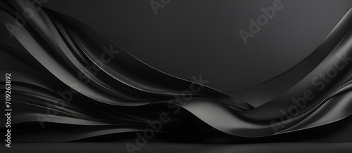 Abstract Black Colors Waves Background Colorful Wave Modern Art Digital Card Website Design