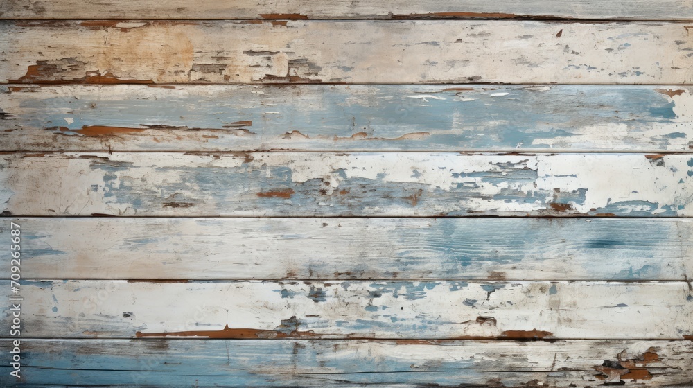 White and blue wood texture background.