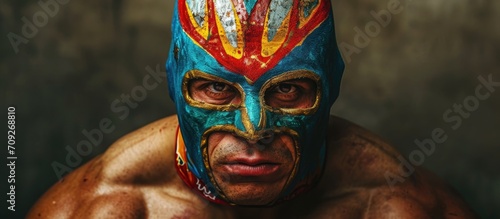 Image of Lucha Libre fighter from Mexico. photo