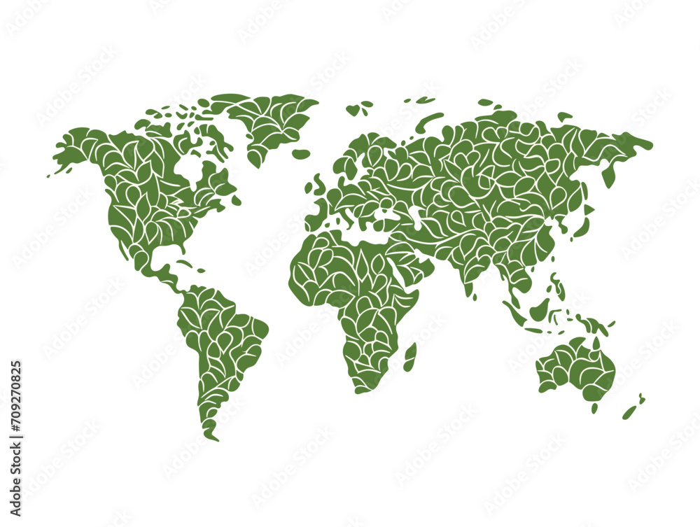 green world map green world map