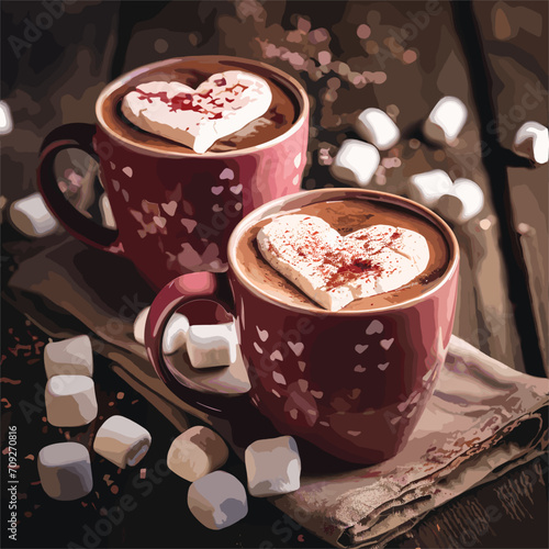 cup of hot chocolate with marshmallows