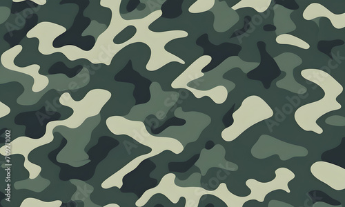 Camouflage Pattern Military Colors Vector Style Camo Background Graphic Army Wall Art Design