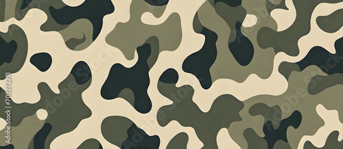 Camouflage Pattern Military Colors Vector Style Camo Background Graphic Army Wall Art Design