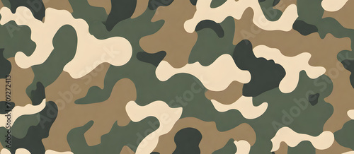 Camouflage Pattern Military Colors Vector Style Camo Background Graphic Army Wall Art Design