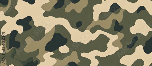 Camouflage Pattern Military Colors Vector Style Camo Background Graphic Army Wall Art Design