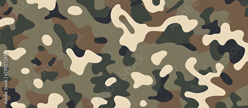 Camouflage Pattern Military Colors Vector Style Camo Background Graphic Army Wall Art Design