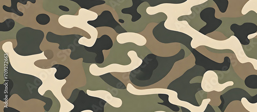 Camouflage Pattern Military Colors Vector Style Camo Background Graphic Army Wall Art Design