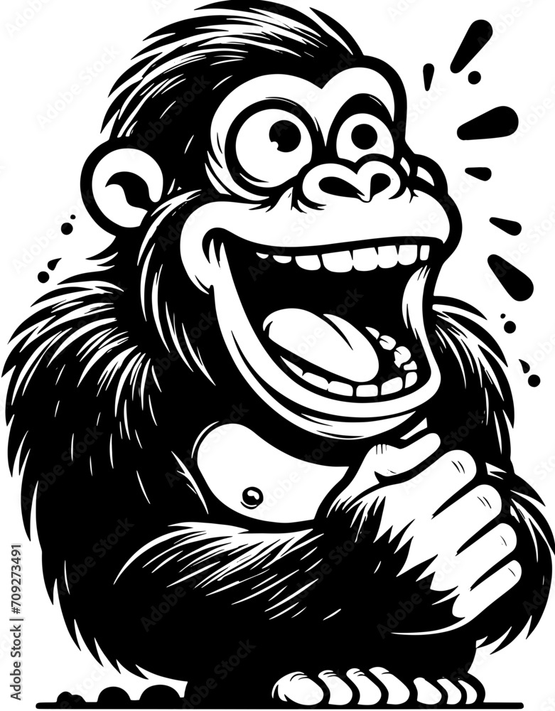 Giddy Gorilla Cartoon icon
