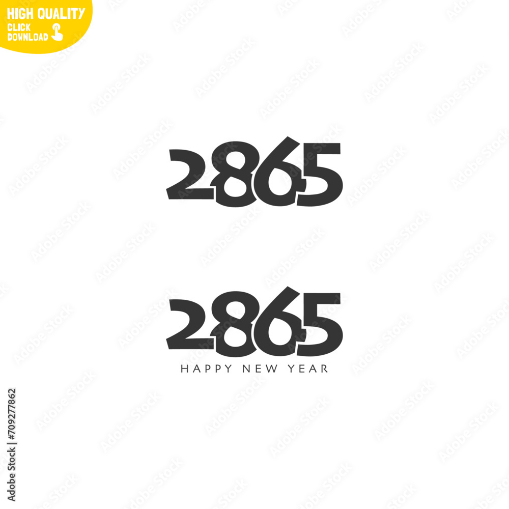 Creative Happy New Year 2865 Logo Design Creative Happy New Year 2865 Logo Design