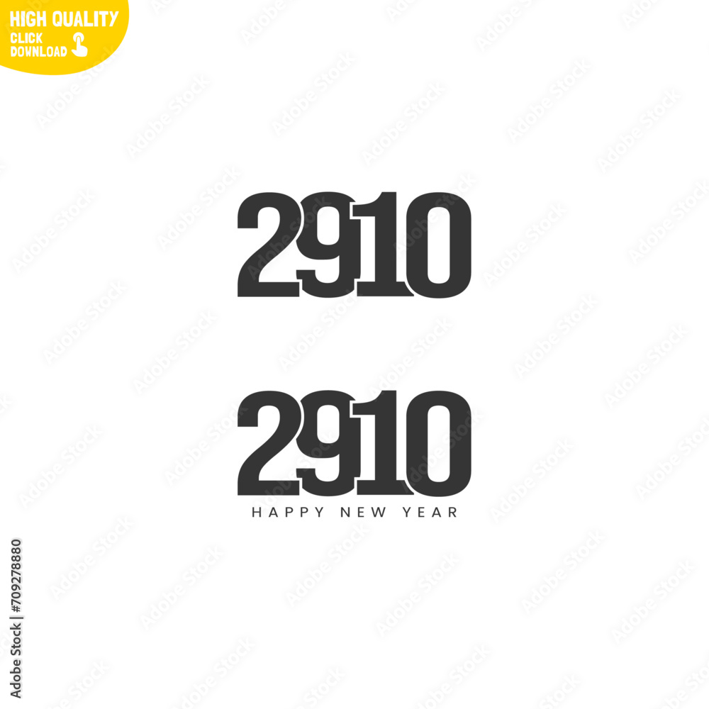 Creative Happy New Year 2910 Logo Design Creative Happy New Year 2910 Logo Design