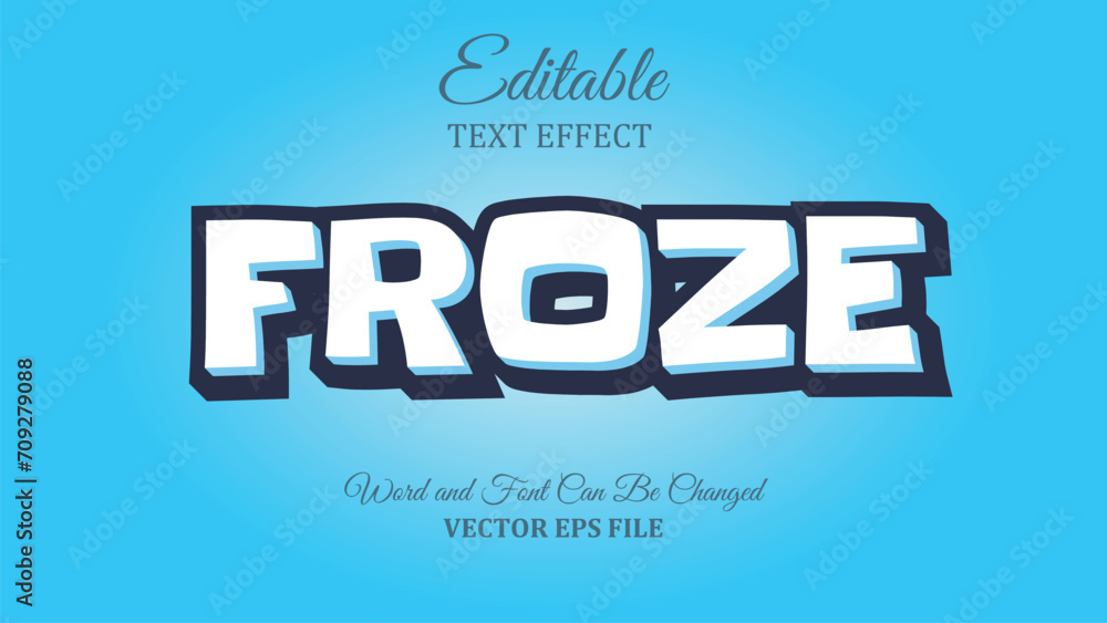 froze editable text effect