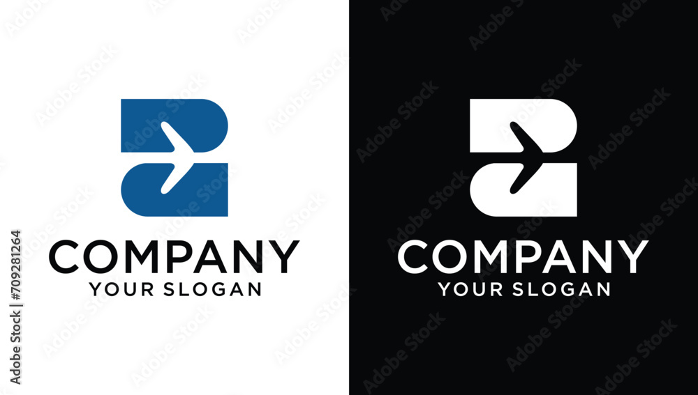 Travel logo template travel agency business logo. transportation, logistics delivery logo design - obrazy, fototapety, plakaty 