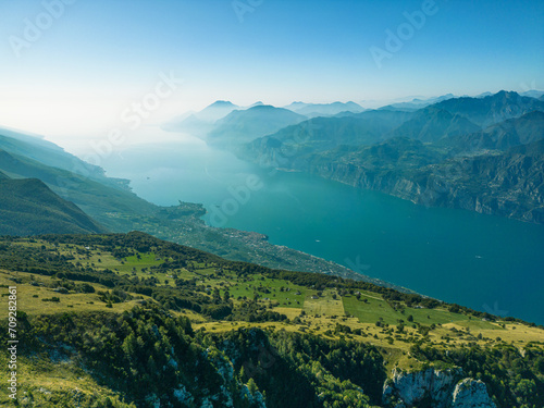 Obraz na płótnie Gardasee, Monte Baldo w salonie