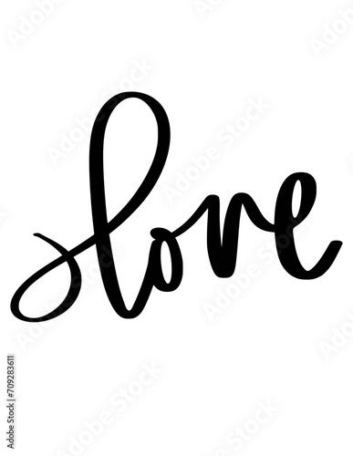 Love Calligraphy SVG Vector