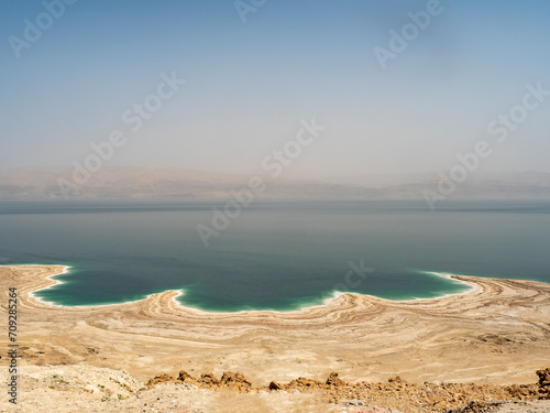 The beautiful coast of the Dead Sea, Israel