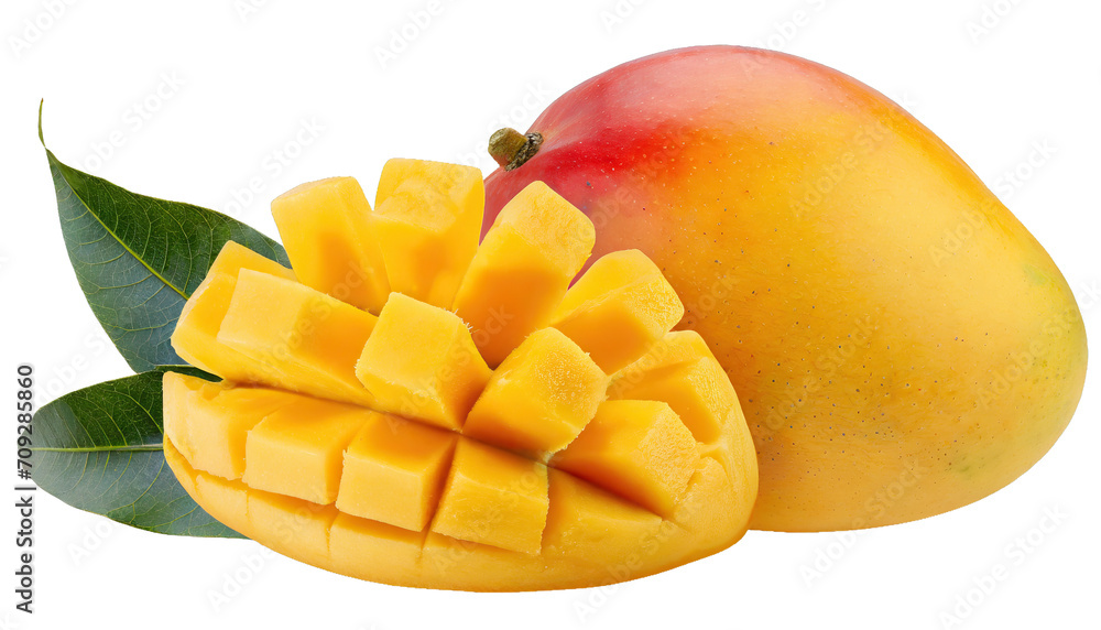 Delicious mango fruit - isolated Delicious mango fruit - isolated