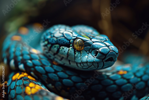 Sleek Blue Dalmatian Snake