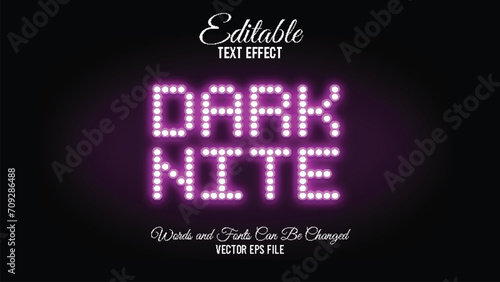 Dark nite suitable text effect