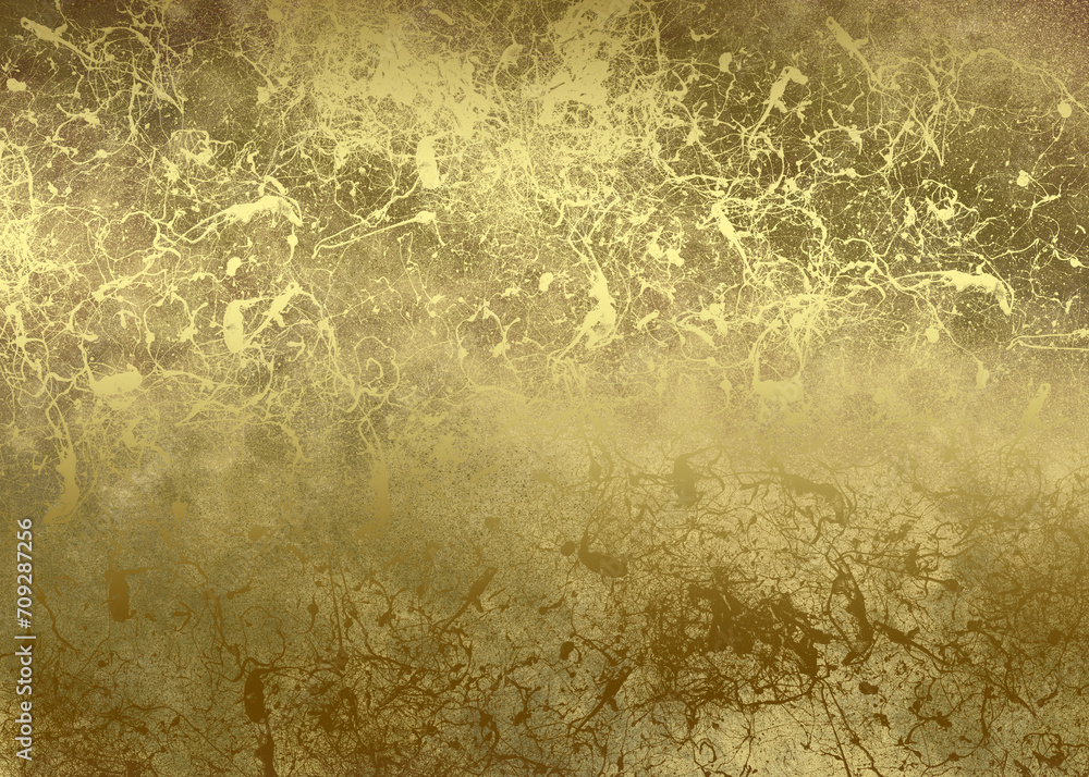 Golden Abstract decorative paper texture background for artwork - Illustration