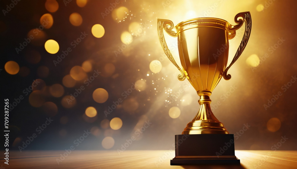 Gold trophy best champion award on success prize winner Gold trophy best champion award on success prize winner