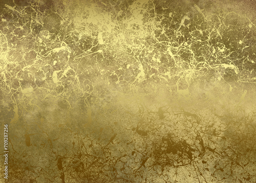 Obraz na płótnie Golden Abstract decorative paper texture background for artwork - Illustration w salonie