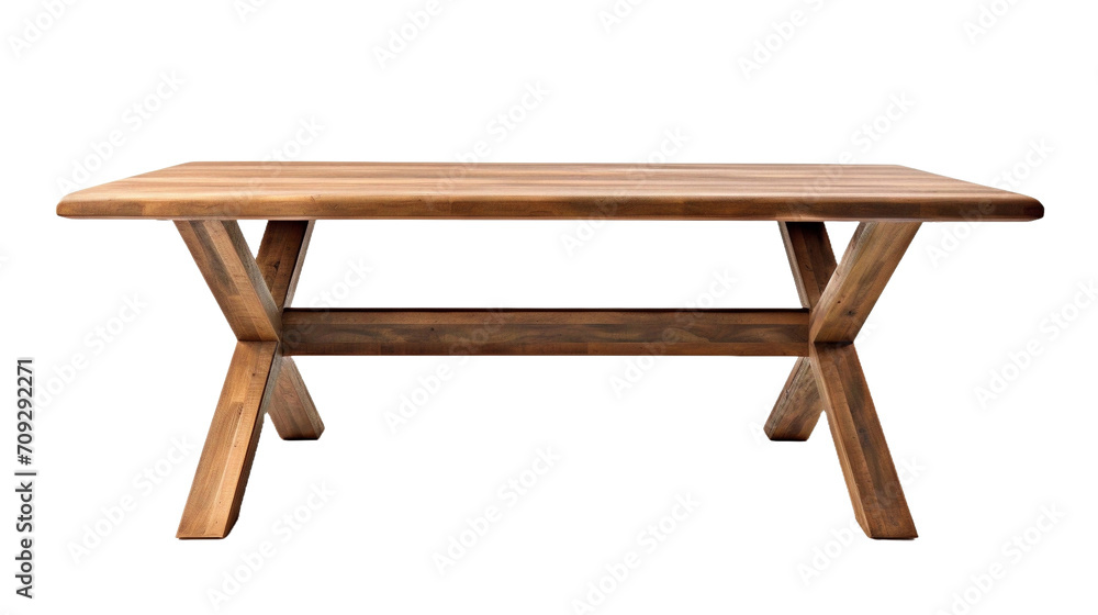 Isolated dining wooden table. Isolated dining wooden table.