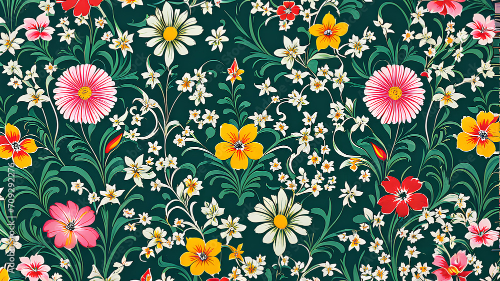 Illustration of Asian Ladies Fabric printing ideas and designs