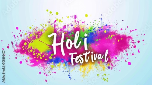 Holi festival. Promotional background.