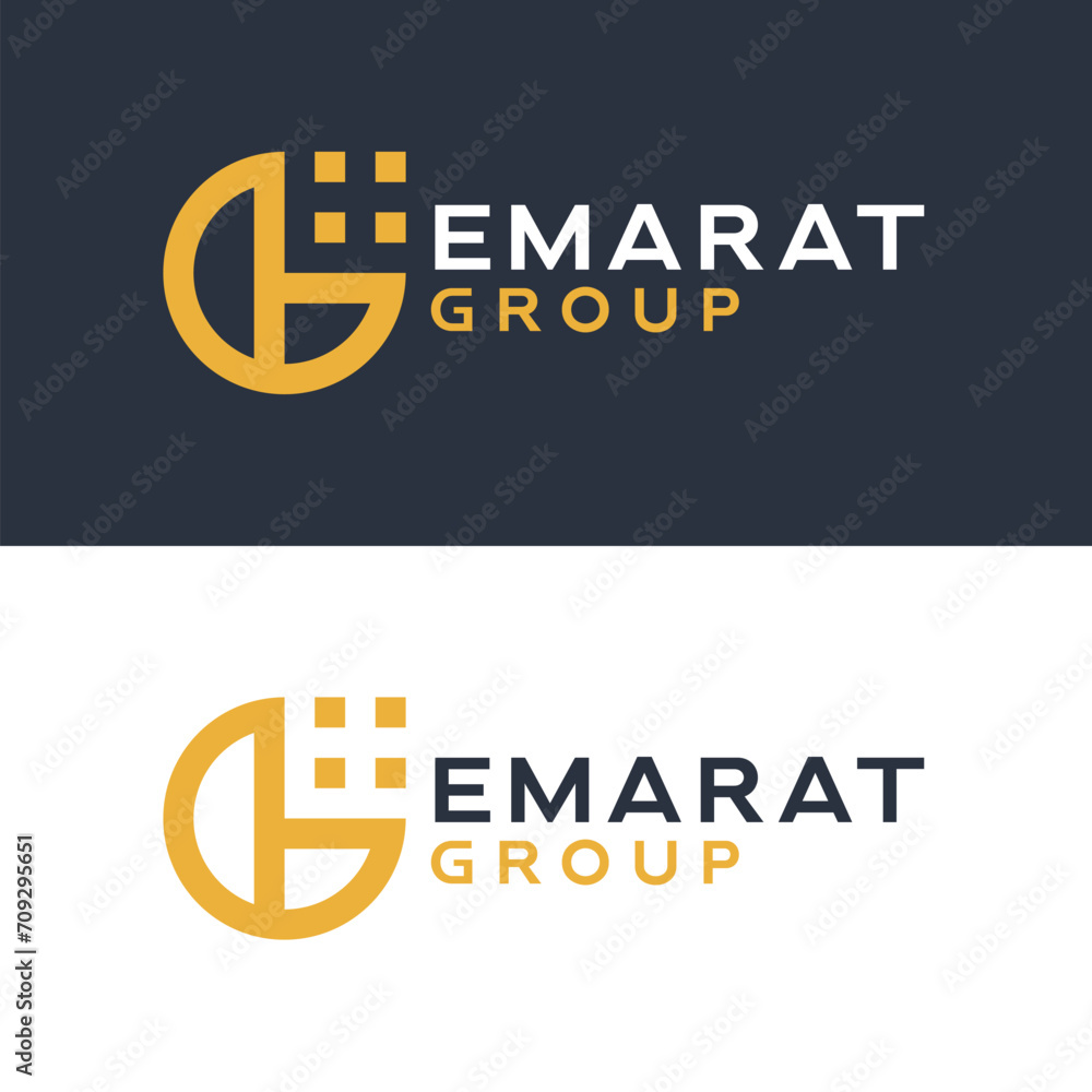 Fototapeta premium Unique creative modern minimalist real estate realtor property construction building roofing mortgage logo design