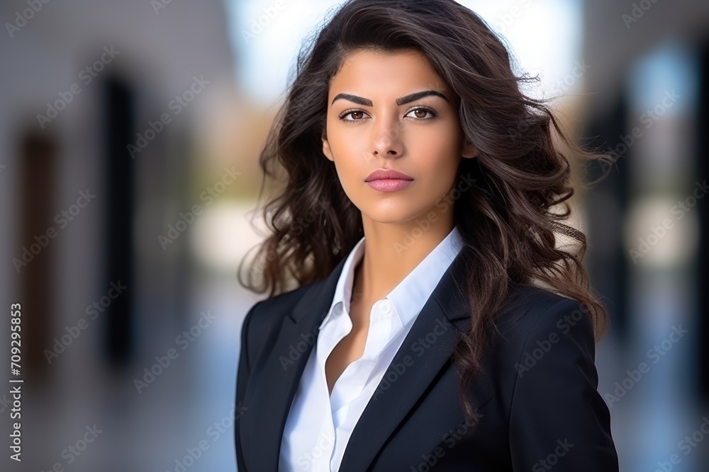 Woman business leader portrait in office background. Happy International Woman’s Day concept. Caucasian successful confident professional businesswoman in suit. Copy space. Woman business leader portrait in office background. Happy International Woman’s Day concept. Caucasian successful confident professional businesswoman in suit. Copy space.