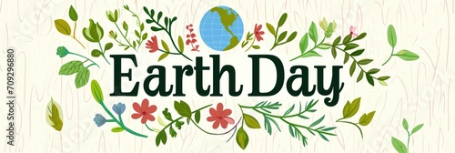 Earth Day, greeting, celebration. Eco friendly concept.