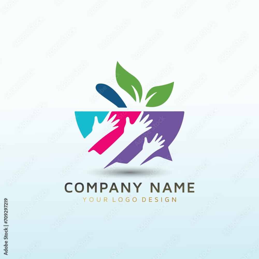 Speech and Feeding Kids logo design Speech and Feeding Kids logo design