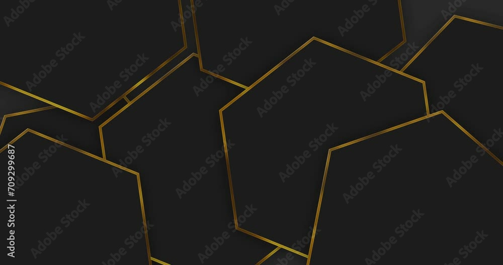 Hexagon Luxury Futuristic Wavy Lines Motion Background Curved Wavy