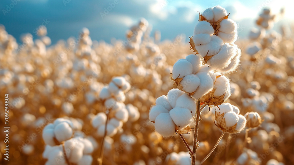 A collage of images portraying the various uses of cotton, from
