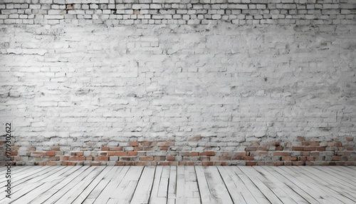 Brick wall without plaster background. Old brick wall background