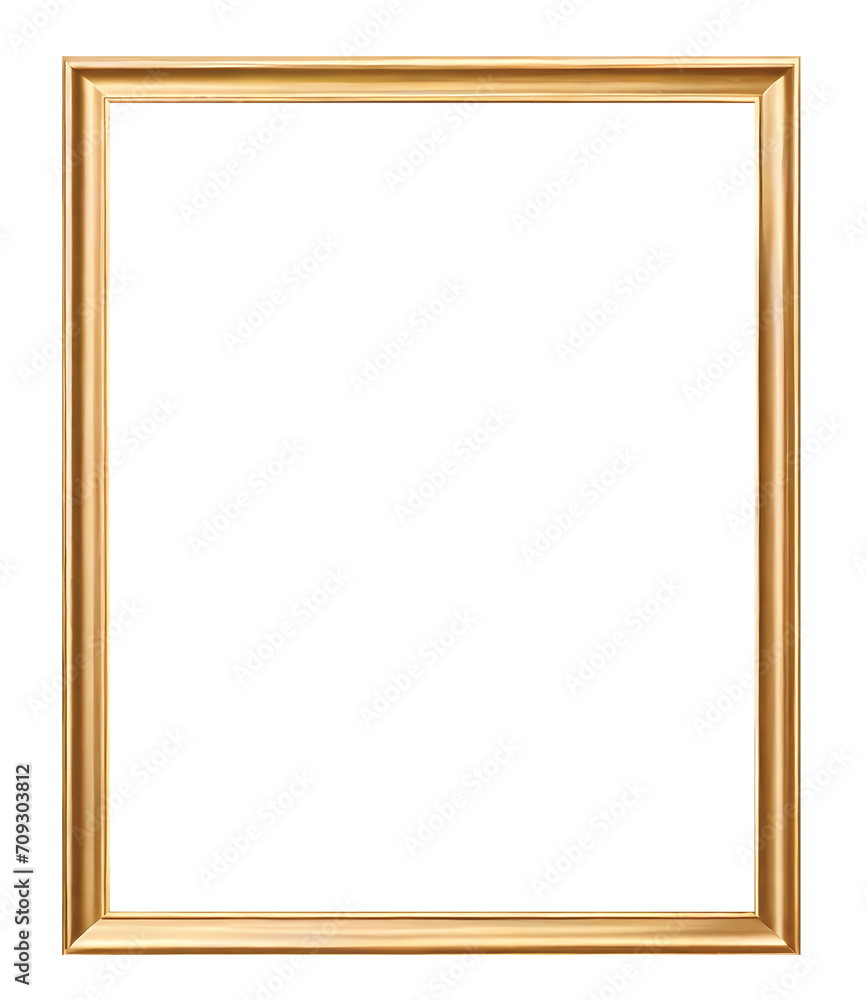 Gold frame with isolated background, Watercolor gold picture frame with isolated background. Gold frame with isolated background, Watercolor gold picture frame with isolated background.