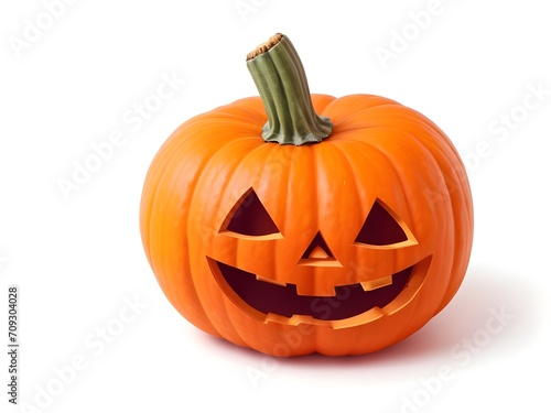 halloween pumpkin isolated on white