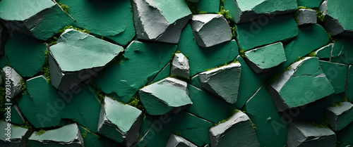 texture of clean empty green stone surface backdrop between wall texture background. copyspace