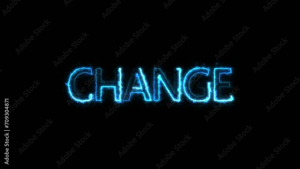 Loop animation of Change text glitch effect on black abstract background isolated transparent video animation Loop animation of Change text glitch effect on black abstract background isolated transparent video animation