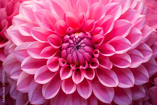 A closeup of a vibrant pink flower in full bloom © ERiK