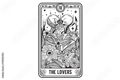 The Lovers Tarot Card Svg, Valentine Skeletons Svg, Skeleton Love Tarot Card Svg, The Lovers Svg, The Lovers Svg, Skeleton Love Floral Svg, Funny Skeleton Svg, Tarot Card Shirt Svg, Cute Tarot Card 